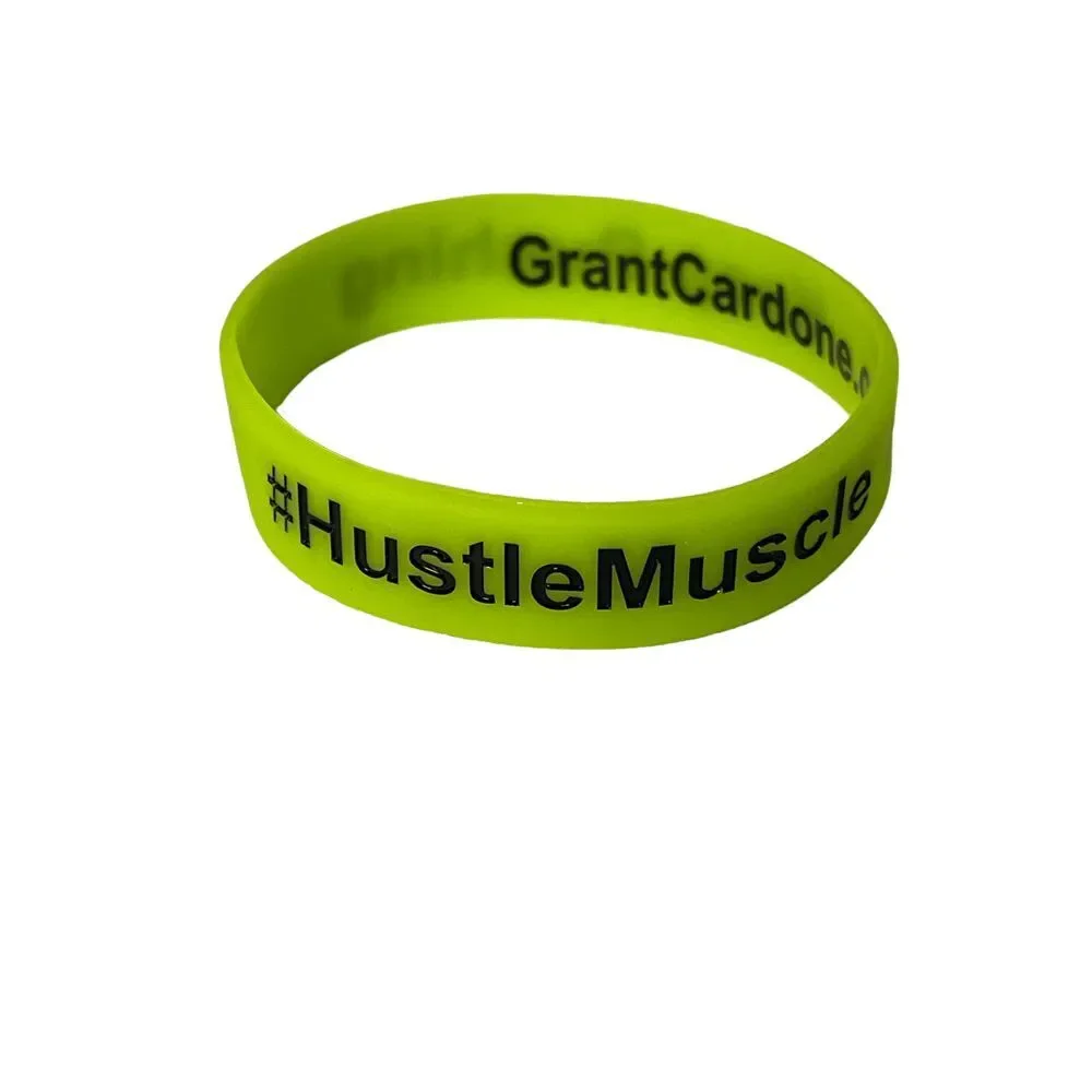 GrantCardone #HustleMuscle Keep Pushing‎ Motivational Silicone Wristband